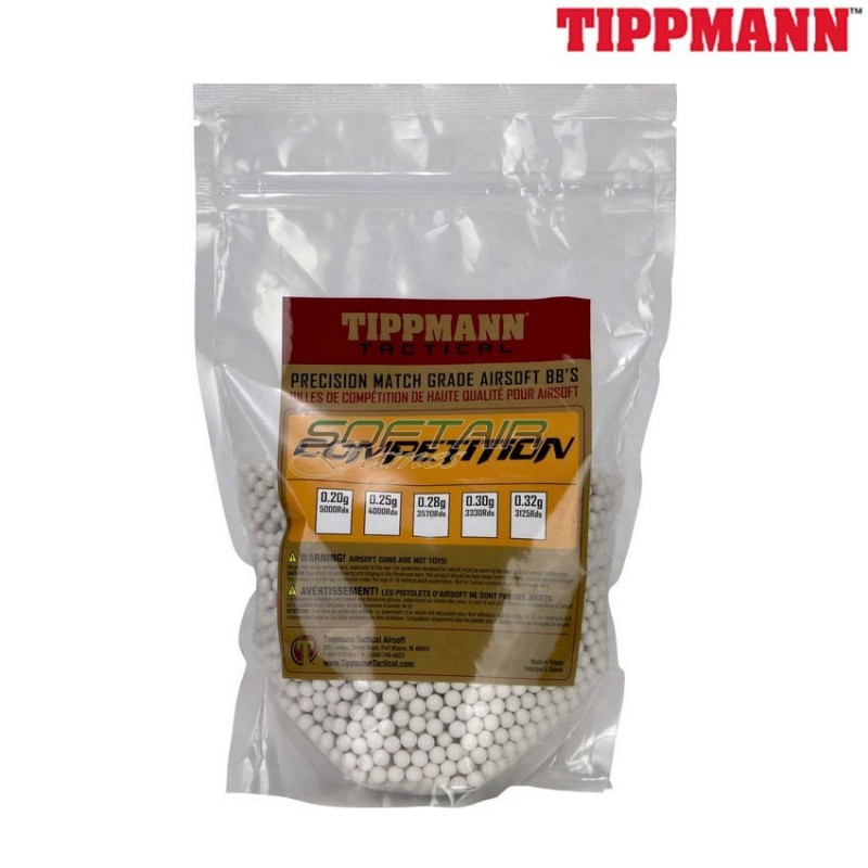 Busta pallini competition 1kg 0.25gr white tippmann (tip-65524)