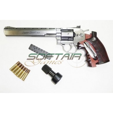 Revolver 703 Silver Gas Co2 Full Metal Wg (cod.c703s)
