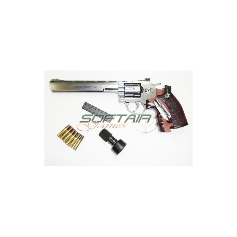 Revolver 703 Silver Gas Co2 Full Metal Wg (cod.c703s)