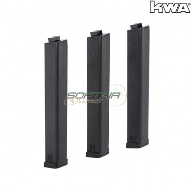 Set 3 caricatori monofilari black 120bb per QRF Mod.2 kwa (kwa-29899)