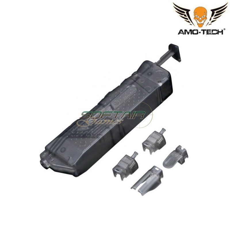 BB loader 250bb black transparent per calibro 4.5mm amo-tech® (amt-wo-0408)