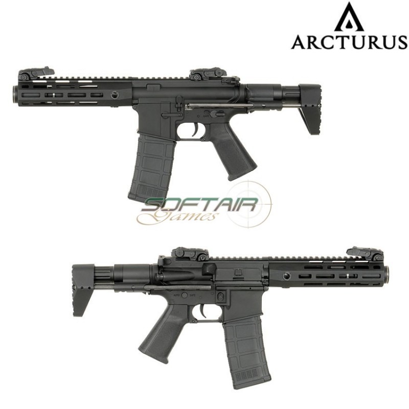 Fucile elettrico ar15 pdw ar03 black arcturus (at-ar03)