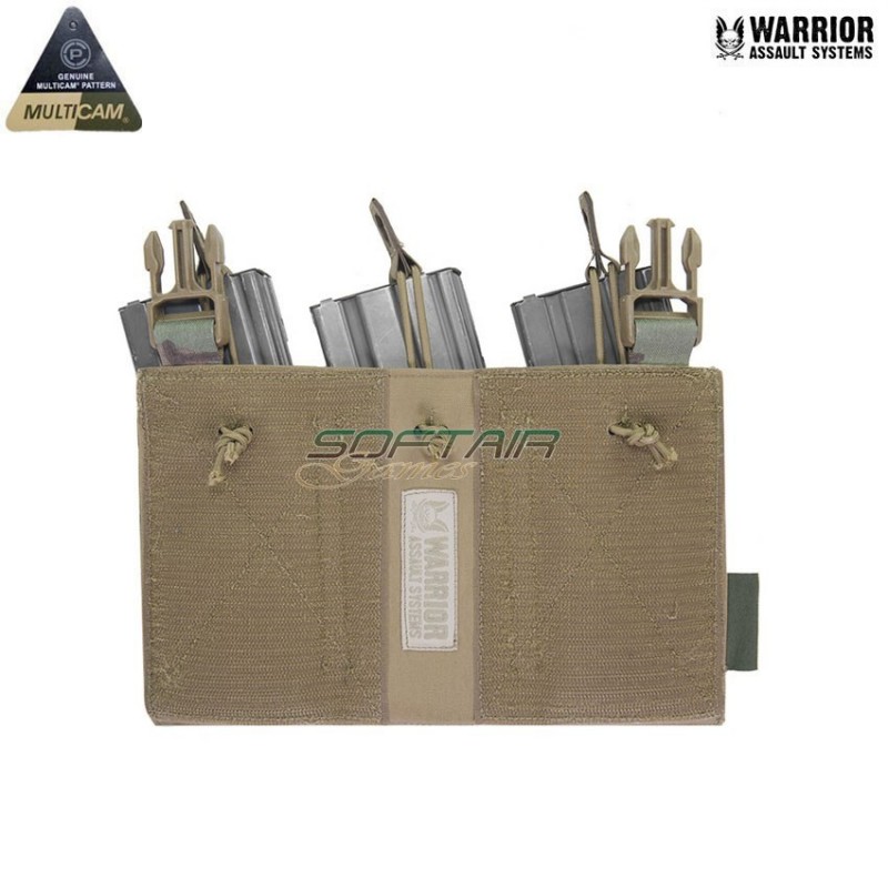 Laser cut detachable triple bungee 5.56 panel multicam® Warrior Assault systems (w-lc-dfp-tb-556p-mc)