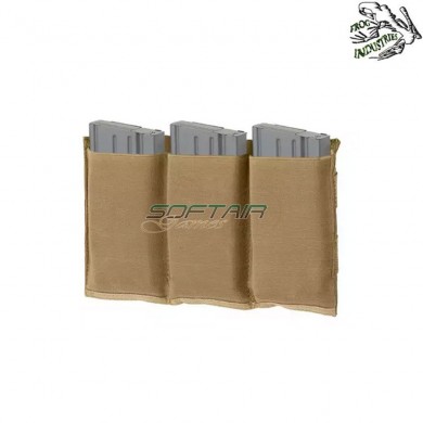 Tasca tripla elastica 7.62 coyote frog industries® (fi-m51613127-tan)