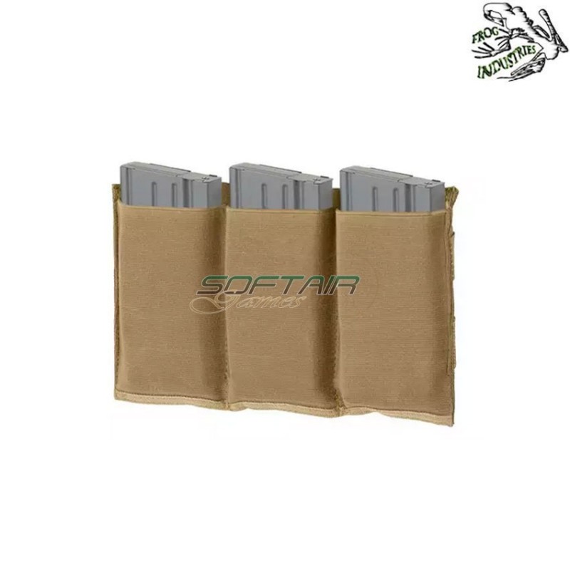 Tasca tripla elastica 7.62 coyote frog industries® (fi-m51613127-tan)