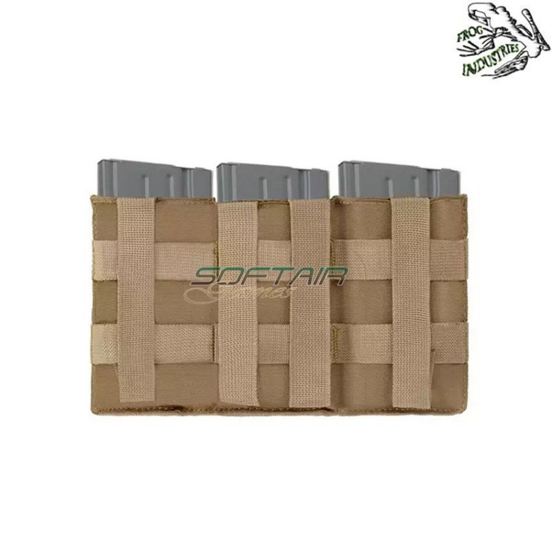 Tasca tripla elastica 7.62 coyote frog industries® (fi-m51613127-tan)