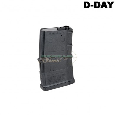 Mid-cap magazine aeg dmag short m4/m16 20/70bb variable-cap black d-day (dd-mag-ss-bk)