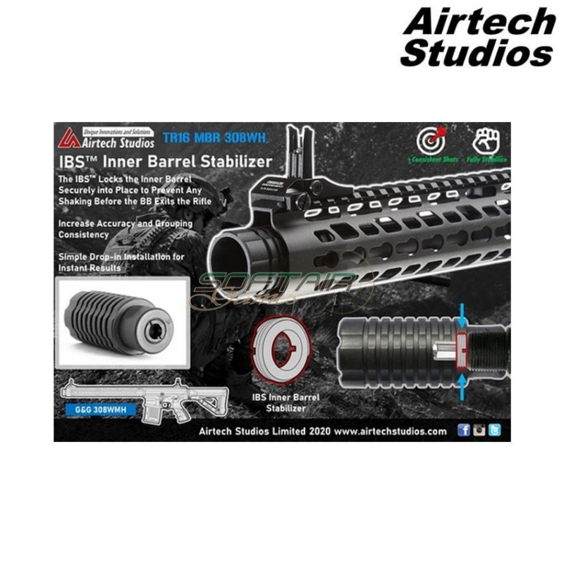 Ibs stabilizzatore canna interna tr16 mbr 308wh airtech studios (as-ibs-308-blk)