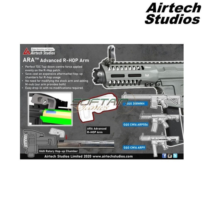 Advance R-Hop Arm For Hop Up Rotary G&G airtech studios (as-ait604002)