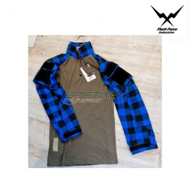 Lumberjacks TAC shirt gen.3 flannel blue LIMITED EDITION flash force industries (ffi-g3ljs-bl)