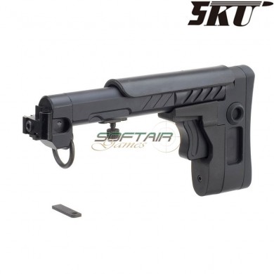 Calcio zenit pt-3 ak e&l telescopic side foldable black 5ku (5ku-277-bk-2)