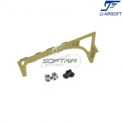 Link curved foregrip tan per keymod jj airsoft (ja-1362-tan)