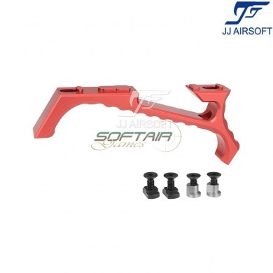 Vp23 tactical angled grip red for keymod/LC jj airsoft (ja-1389-re)