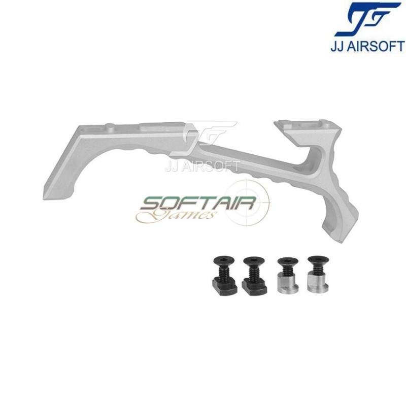 Vp23 tactical angled grip silver for keymod/LC jj airsoft (ja-1389-sv)