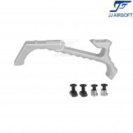 Vp23 tactical angled grip silver for keymod/LC jj airsoft (ja-1389-sv)