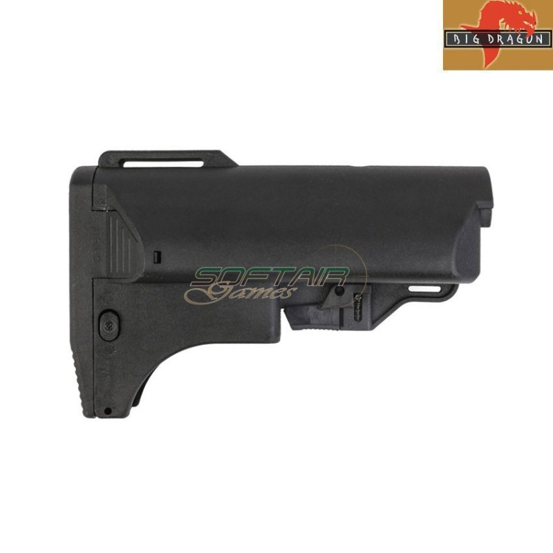 Calcio retrattile con porta caricatore per m4 black big dragon (bd-3676)