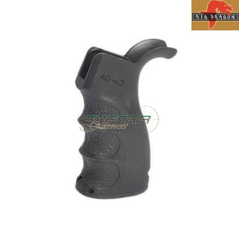 Grip black fab ag-43 style for gbb big dragon (bd-0111)