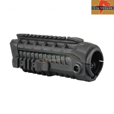 Handguard 7" m4si style black per m4 big dragon (bd-3761b)