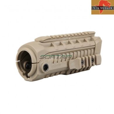 Handguard 7" m4si style dark earth for m4 big dragon (bd-3761t)