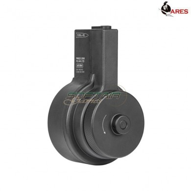 Caricatore manuale drum 2150 colpi per m4 nero ares (ar-mag043)