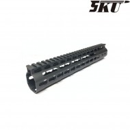 Aluminum nsr 11" keymod rail black 5ku (5ku-180-11)