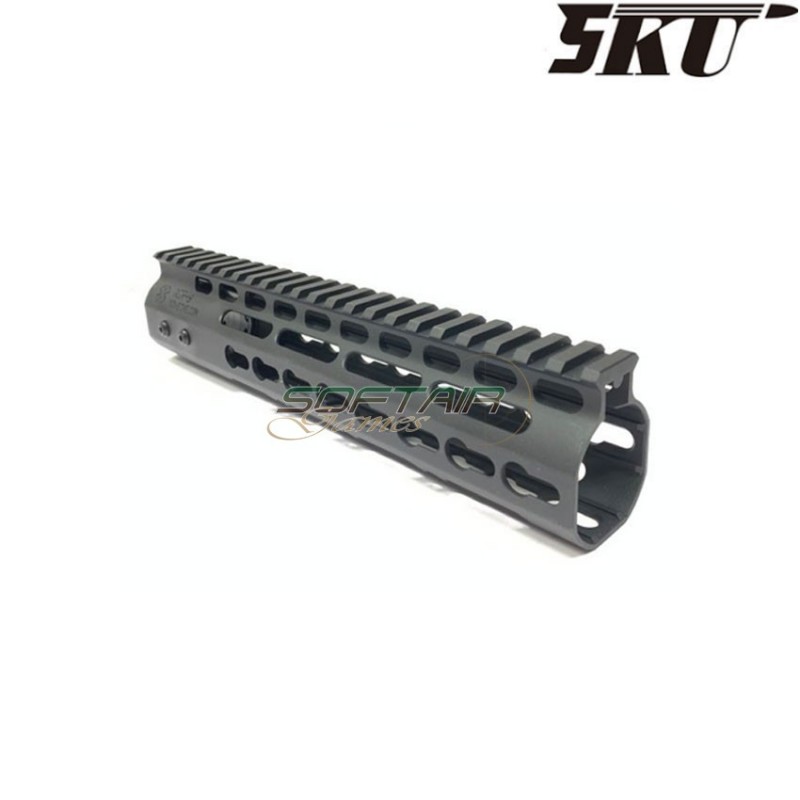 Alluminio nsr 9" keymod rail black 5ku (5ku-180-9)