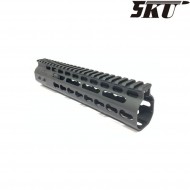 Alluminio nsr 9" keymod rail black 5ku (5ku-180-9)