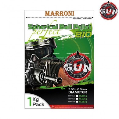 Pallini Biodegradabili Marroni Perfect Spherical 0.30gr 3334bb Gun Five (gf030biom)