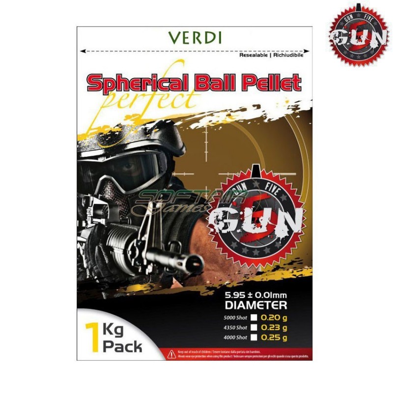 Green Bb Bag Perfect Spherical 0.30gr 3334bb Gun Five (gf030g)