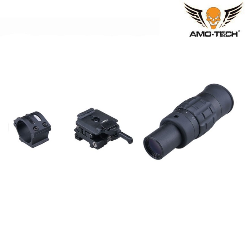 Scope magnifier 1-5x22 black amo-tech® (amt-002154)
