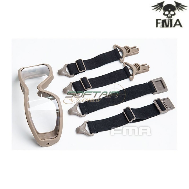 Spectra jt goggle dark earth w/clear lens fma (fma-026834)
