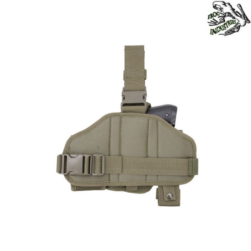 Assembled Drop Leg Gun Holster Green Frog Industries® (fi-000568-od)