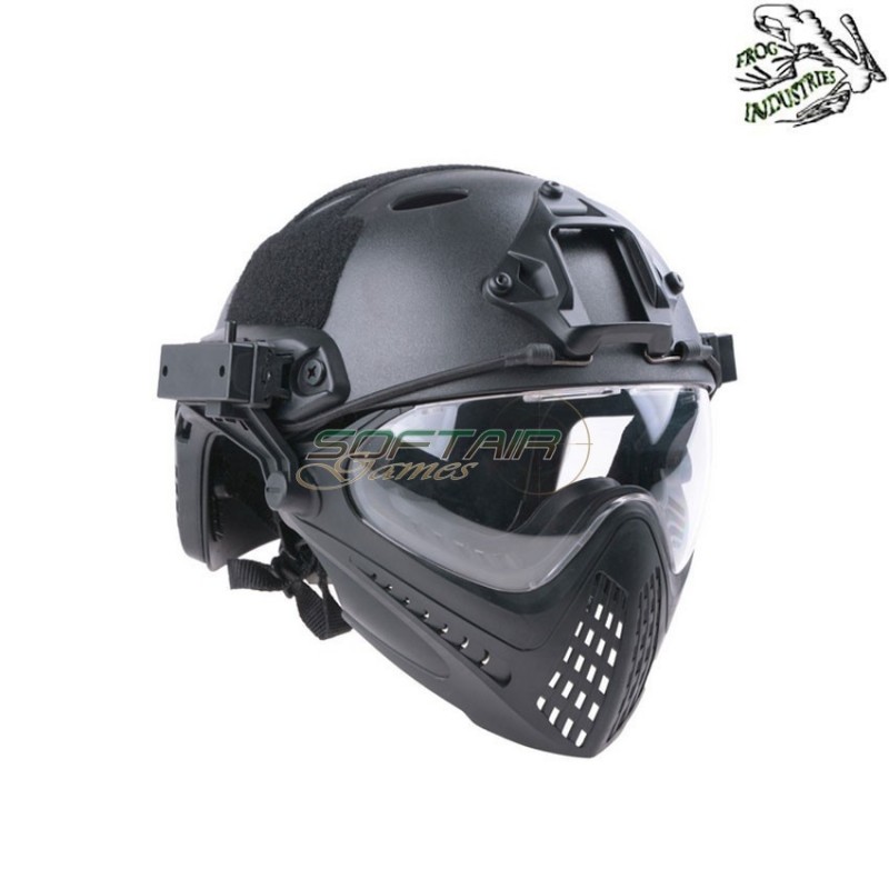 Fast pj piloteer complete helmet black frog industries® (fi-019328-bk)