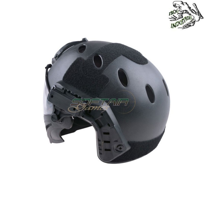 Fast pj piloteer complete helmet black frog industries® (fi-019328-bk)