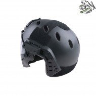 Fast pj piloteer complete helmet black frog industries® (fi-019328-bk)