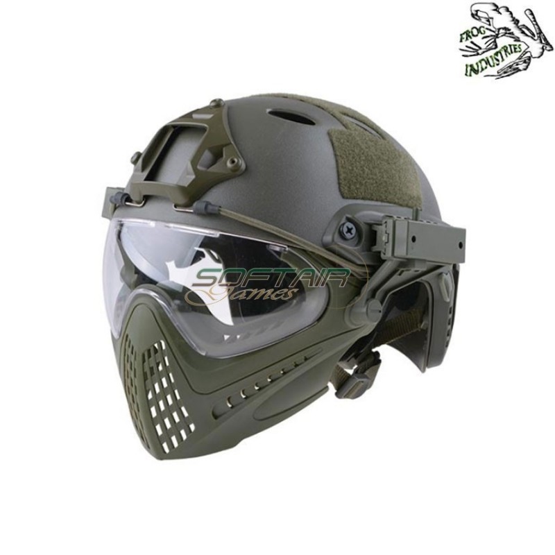 Casco completo fast pj piloteer olive drab frog industries® (fi-019329-od)