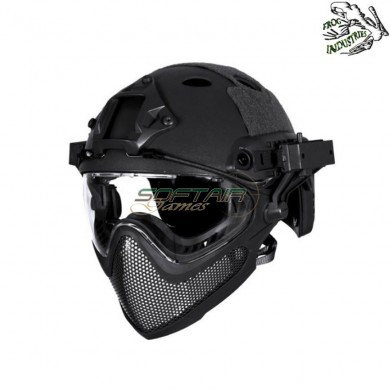 Fast pj piloteer type ii complete helmet black frog industries® (fi-028246-bk)