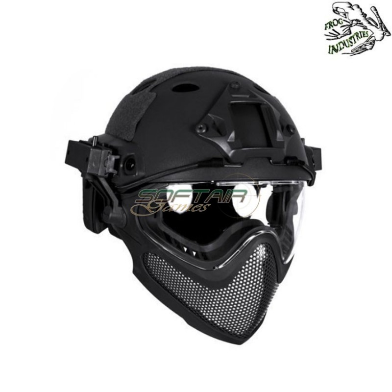 Casco completo fast pj piloteer type ii black frog industries® (fi-028246-bk)