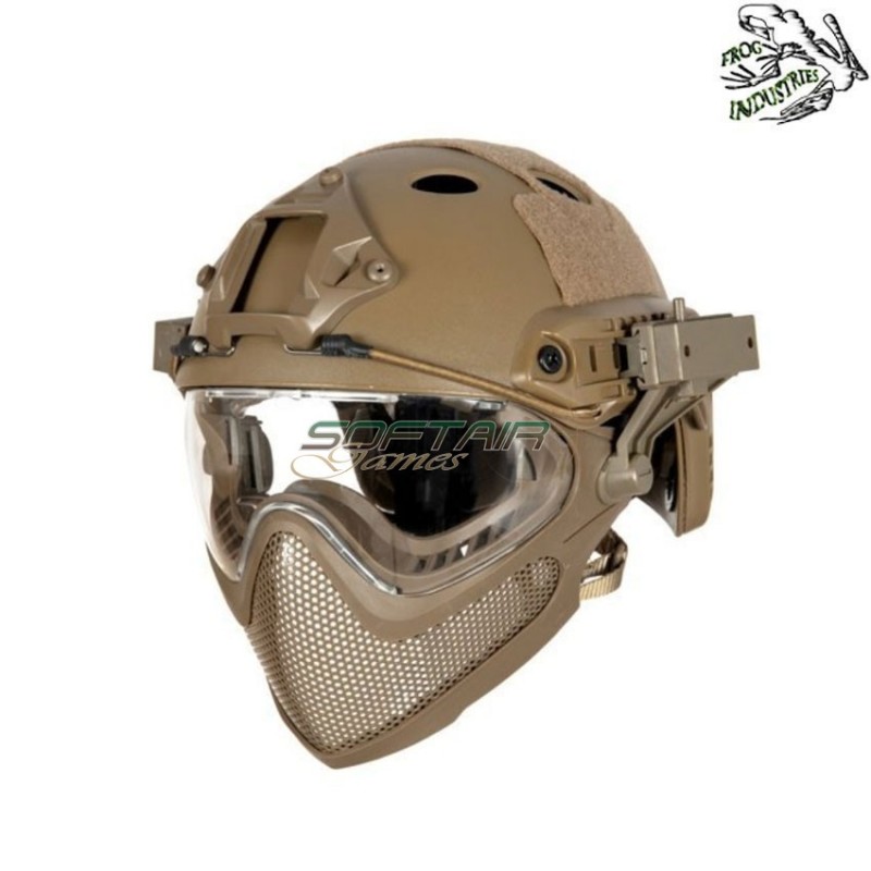 Casco completo fast pj piloteer type ii tan frog industries® (fi-028247-tan)