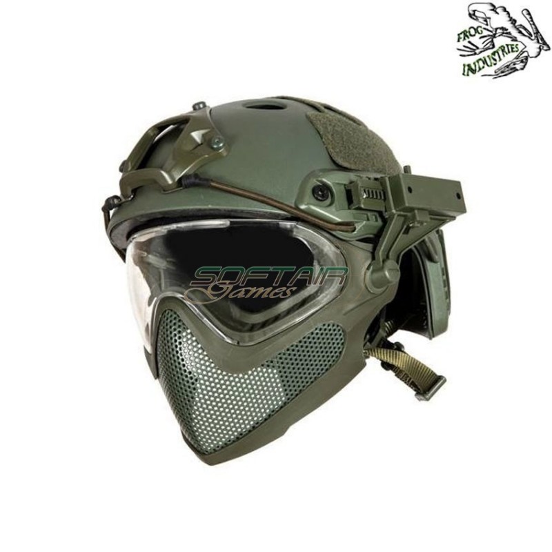 Casco completo fast pj piloteer type ii olive drab frog industries® (fi-028248-od)