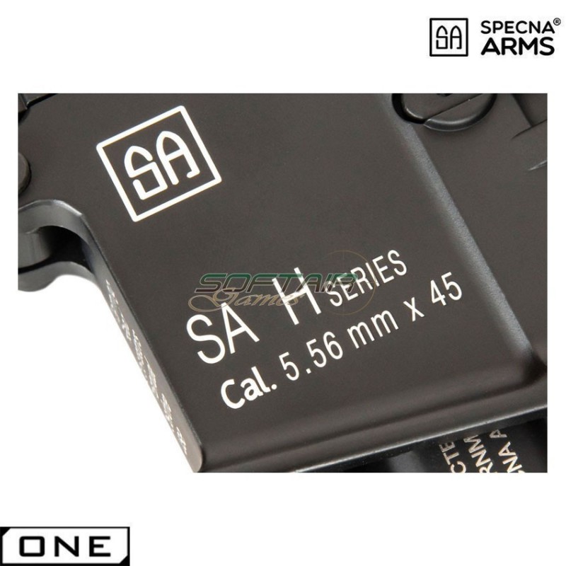 Electric rifle sa-h12 h&k 416 a5 geissele style black one™ carbine replica specna arms® (spe-01-030166)
