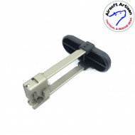 Calcio retrattile type b per mp9/tp9 ksc/kwa/asg dark earth airsoft artisan (aa-mp9-02-de)