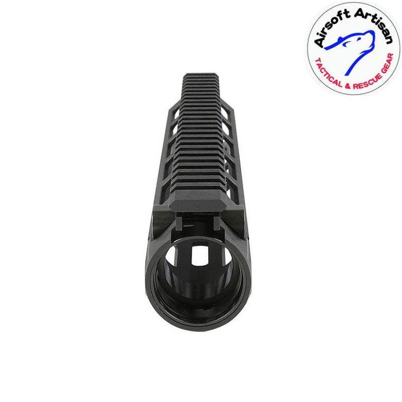 Bcm style 10" LC rail system black per m4/m16 aeg/gbb/ptw airsoft artisan (aa-ras-03)