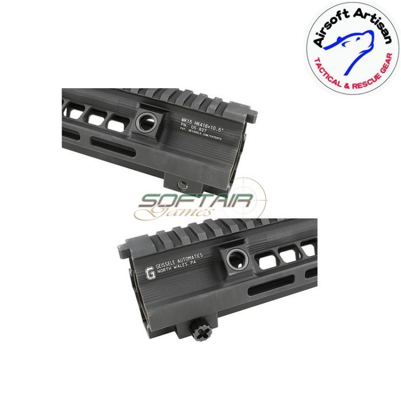 Mk15 g style 9.5" rail system black for we/vfc/umarex 416 aeg/gbb/ptw airsoft artisan (aa-ras-05-bk)