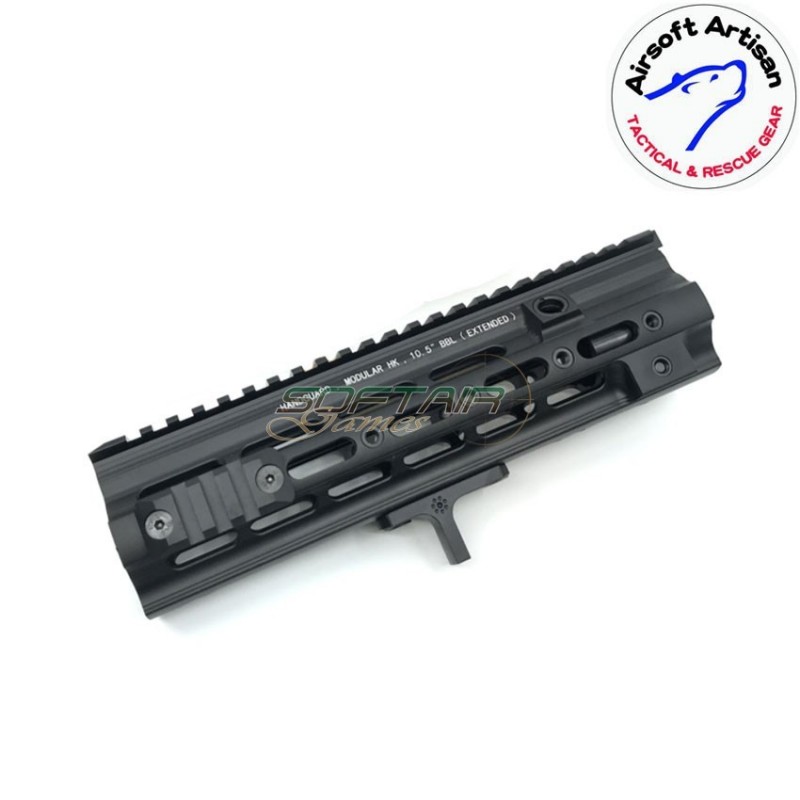 Smr short g style 10.5" rail system black for we/vfc/umarex 416 aeg/gbb/ptw airsoft artisan (aa-ras-06-bk)