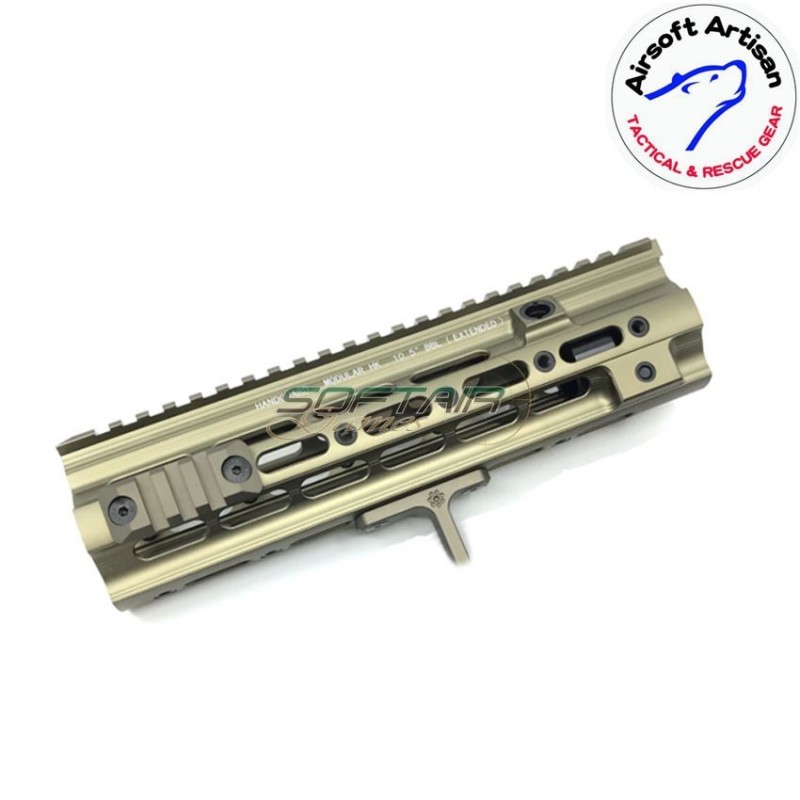 Smr short g style 10.5" rail system dark earth per we/vfc/umarex 416 aeg/gbb/ptw airsoft artisan (aa-ras-06-de)