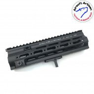 Smr short g style 10.5" rail system black for marui 416 ebb/aeg airsoft artisan (aa-ras-06-bk-a)