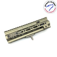 Smr short g style 10.5" rail system dark earth for marui 416 ebb/aeg airsoft artisan (aa-ras-06-de-a)