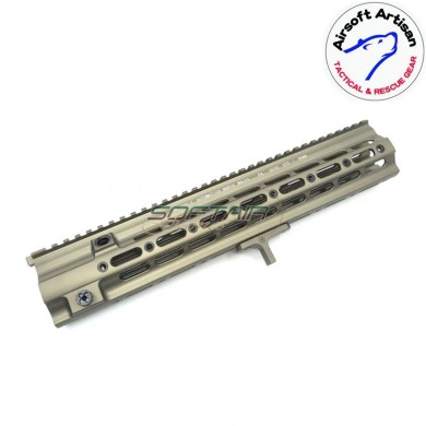 Smr long g style 14.5" rail system dark earth per marui 416 ebb/aeg airsoft artisan (aa-ras-07-de-a)