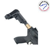 Adattatore calcio black m4 per cybergun sig mcx aeg airsoft artisan (aa-part-10-bk)